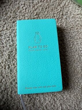 Aqua "Plan To Do" Pocket Planner Notebook